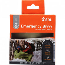 Load image into Gallery viewer, SOL Emergency Bivvy with Rescue Whistle & Tinder Cord