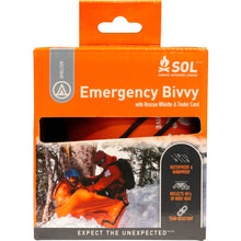 Load image into Gallery viewer, SOL Emergency Bivvy with Rescue Whistle & Tinder Cord