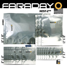 Load image into Gallery viewer, Faraday Defense NEST-Z EMP 7.0mil Faraday Bags 20pc Extra Large Kit
