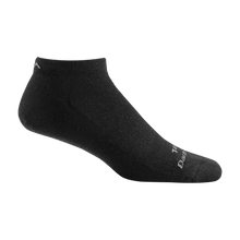 Load image into Gallery viewer, Darn Tough Men&#39;s Black Midweight No-Show Sock with Cushion
