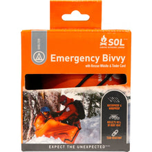 Load image into Gallery viewer, SOL Emergency Bivvy with Rescue Whistle &amp; Tinder Cord
